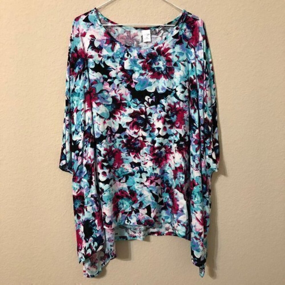 East 5th Top Floral Tropical Trendy